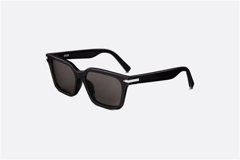 DiorBlackSuit S3F Black Rectangular Sunglasses .